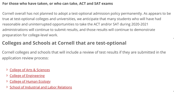 ►康乃爾大學 Cornell sat2021